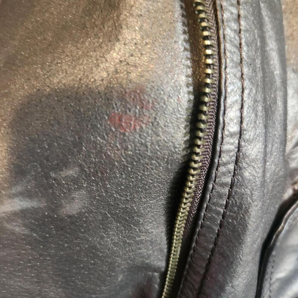 Formula brown leather jacket - Picture 4 of 5